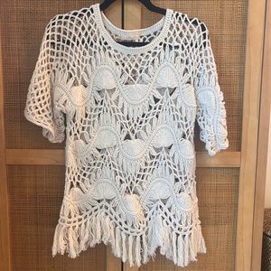 Chloe Fringe Macrame Top